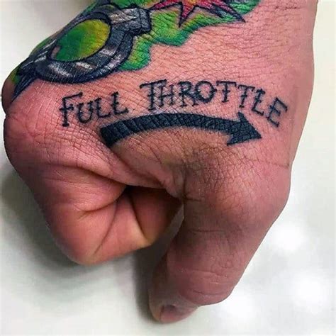 Biker Hand Tattoos